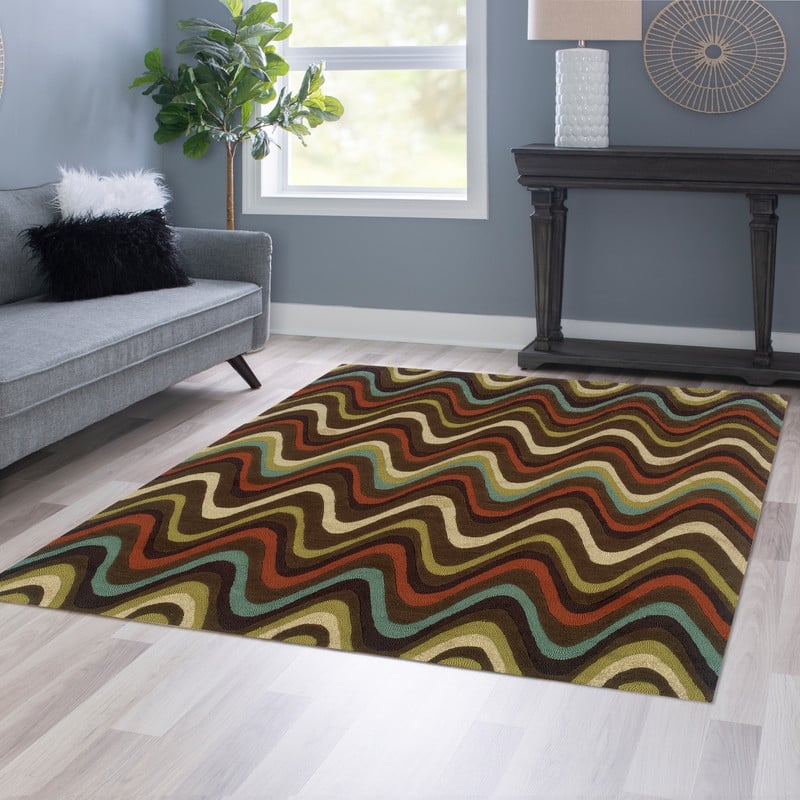 Hand Tufted Trio Miso Area Rug
