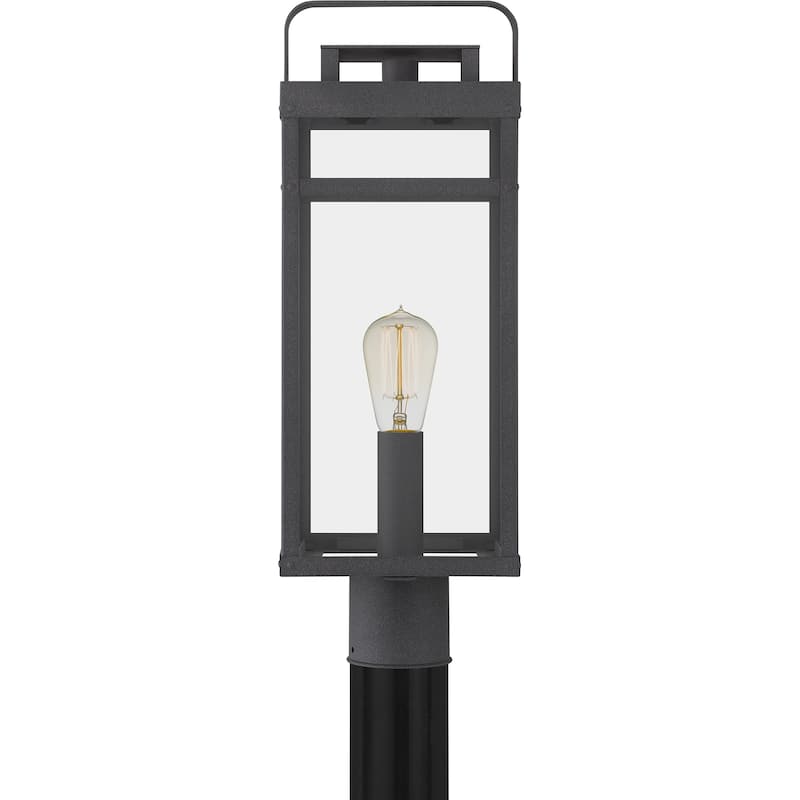 Keaton Outdoor Post Lantern - Mottled Black