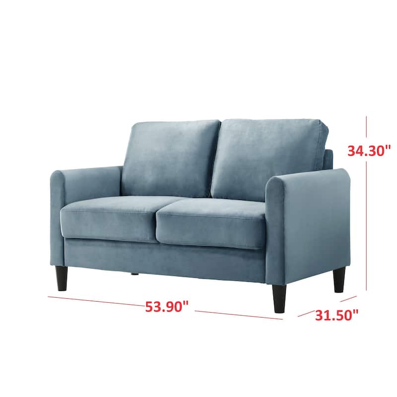 Clayfell Airell Velvet Arm Living Room Set