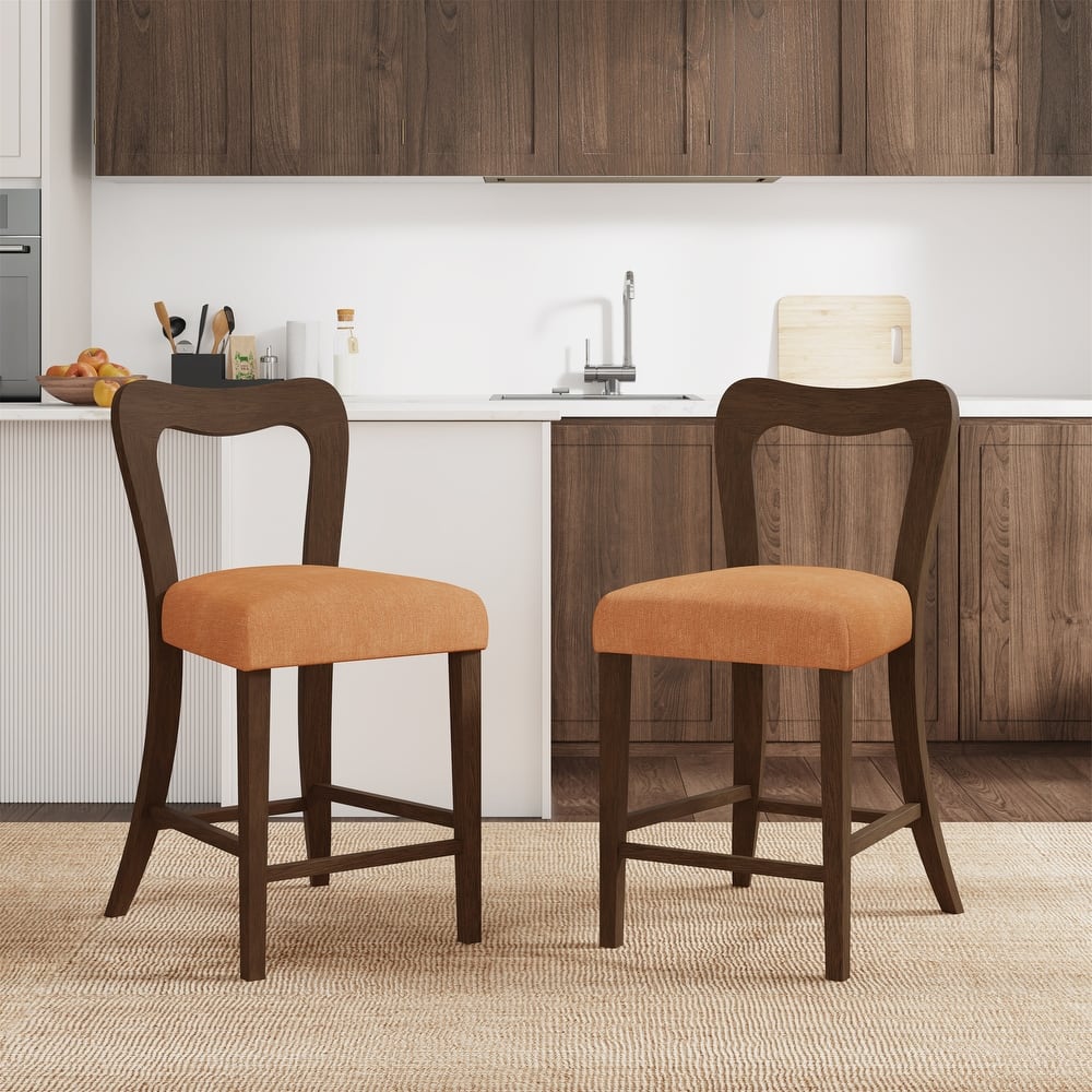 Set of 2 Counter Stools Without Arm
