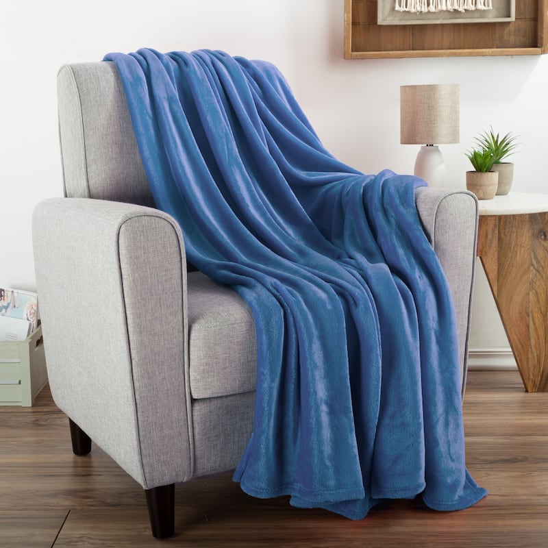 Flannel Fleece Throw Blanket by Windsor Home