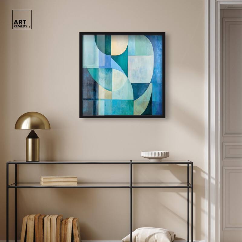 Color Blocks I Shadowbox by Art Remedy