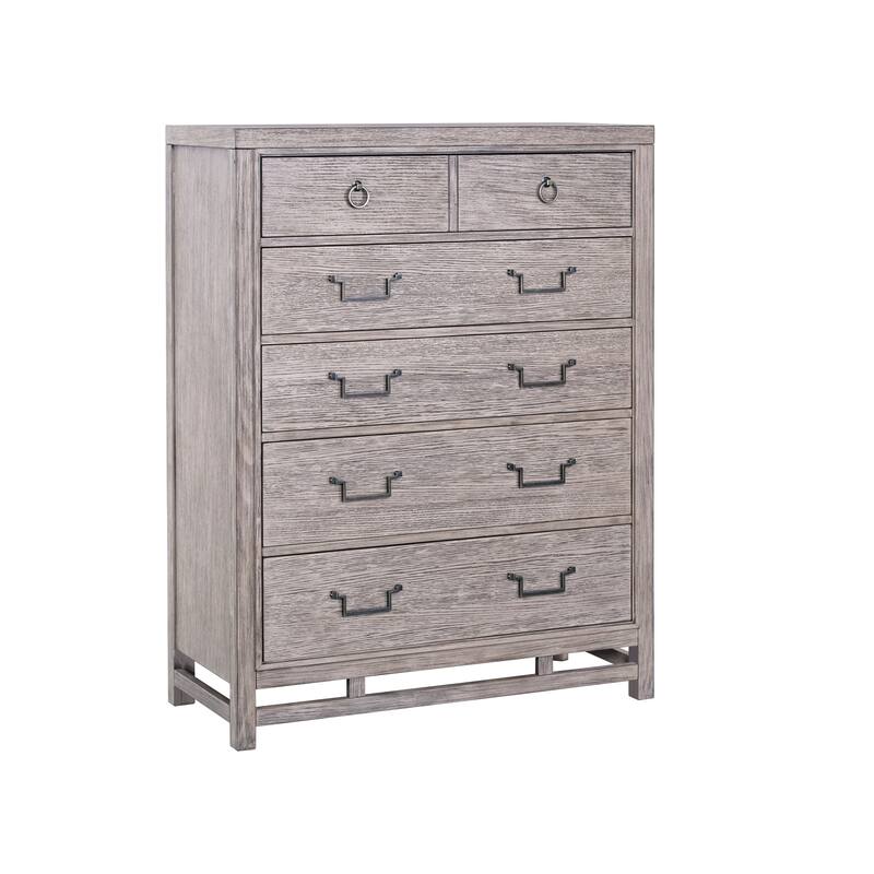 Bridgevine Home Fusion Five Drawer Chest, No Assembly Required, Dawn Finish