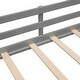 preview thumbnail 16 of 17, Twin size Loft Bed Wood Bed with Blackboard and Boxes, Grey