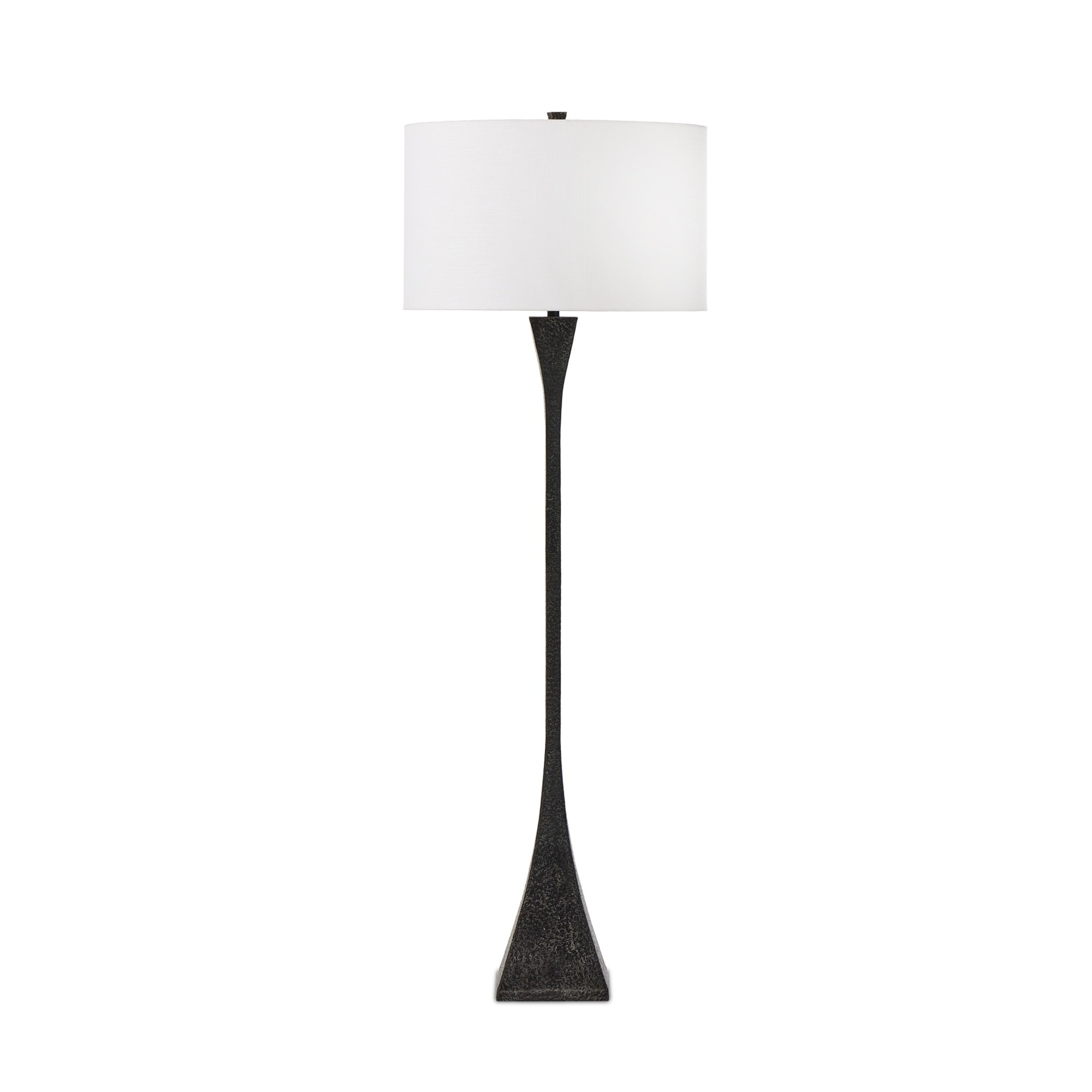Romy Forged Floor Lamp-Forged Black Aluminum