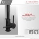 preview thumbnail 8 of 49, STYLISH Kitchen Sink Faucet Single Handle Pull Down Dual Mode in Stainless Steel - Faucet Height: 14 1/8" | Spout Height: 6 3/4"