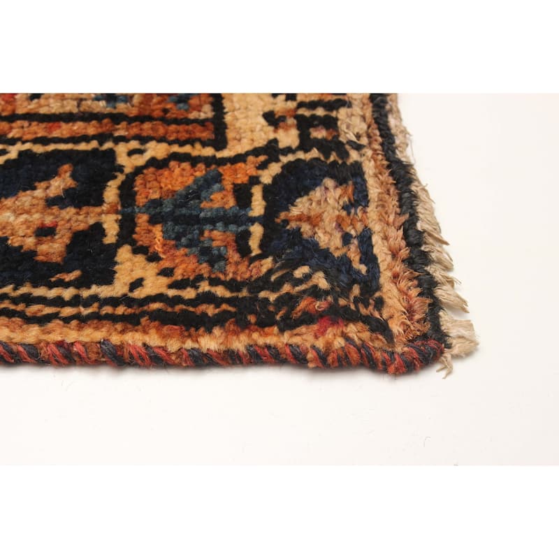 ECARPETGALLERY Hand-knotted Melis Vintage Copper Wool Rug - 3'10 x 10'9