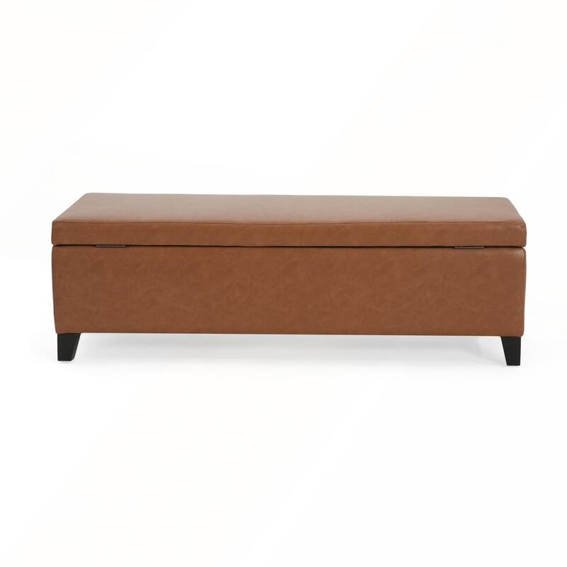 Storage Ottoman with Dense Foam Padding and Ample Space for Modern Living and Multi-Functional Use