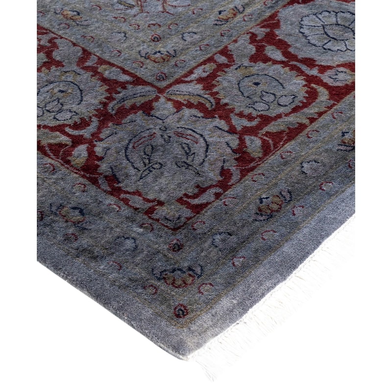 Overdyed One-of-a-Kind Hand-Knotted Area Rug - Gray - 8' 1" x 10' 4"