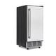preview thumbnail 1 of 3, Newair 15 in. Undercounter 80 lbs. per day Clear Ice Cube Maker, Built-in or Freestanding