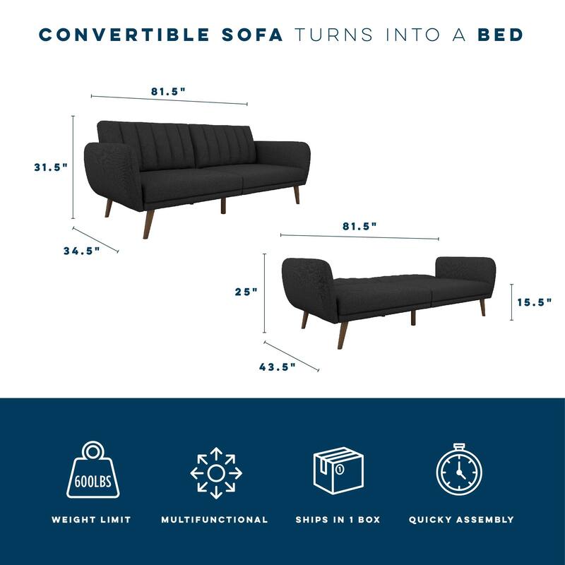 The Novogratz Brittany Futon Sofa Bed