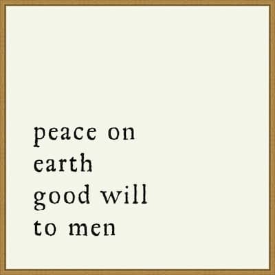 Peace On Earth by Amanti Art Portfolio Framed Canvas Wall Art