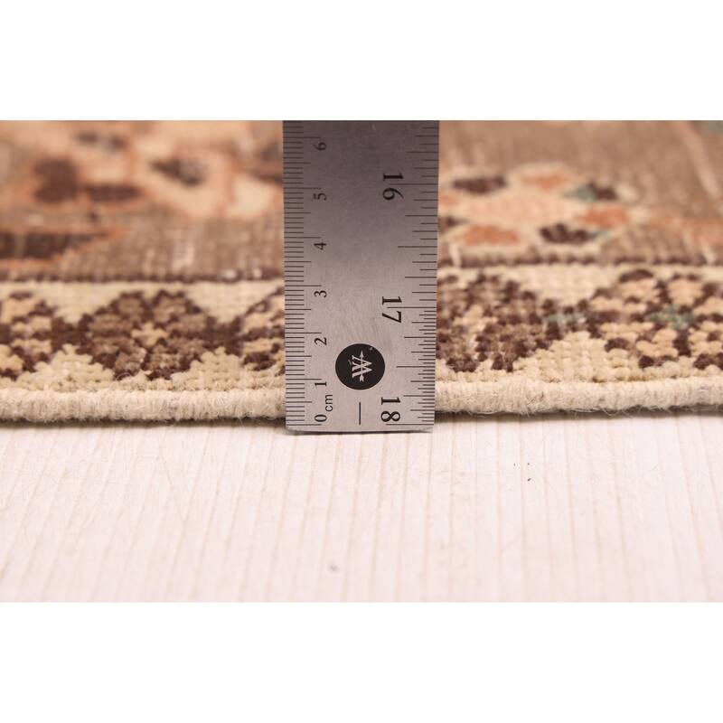 ECARPETGALLERY Hand-knotted Antalya Vintage Copper Wool Rug - 6'8 x 9'7