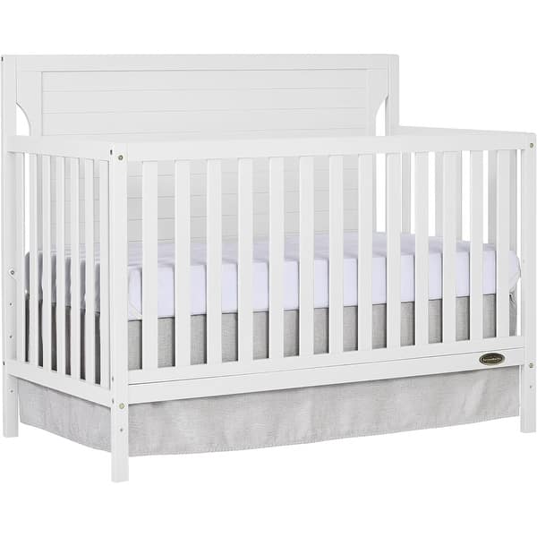 slide 2 of 5, Dream On Me Cape Cod 5 in 1 Convertible Crib White