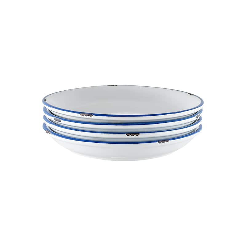 Tinware Salad Plates- Set of 4
