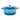MegaChef 5 Qt Cast Iron Casserole Dish w/ Ombre Enameled Coating