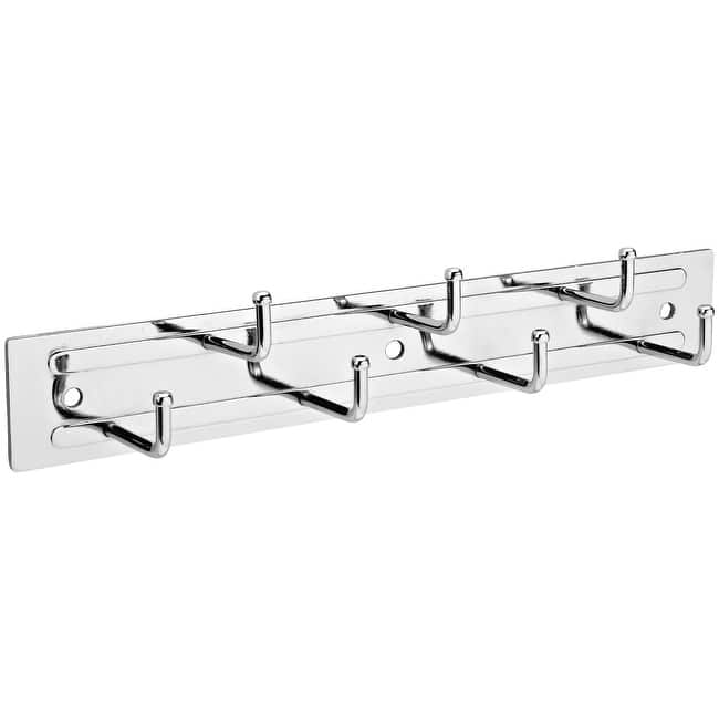 Rev-A-Shelf BRC Series 12 Inch Wall Mount Belt and Tie Rack with 7 - Chrome