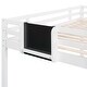 preview thumbnail 17 of 54, Roomfitters Twin Size Loft Bed Wood Frame with Slide, Stair, and Chalkboard, Fun and Functional Design