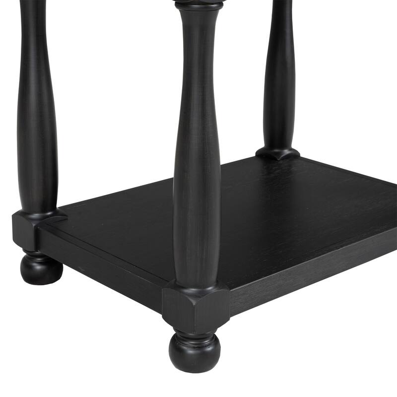 Furniture of America Lucan 3-Piece Farmhouse Black Dresser and 2 Nightstand Bedroom Set