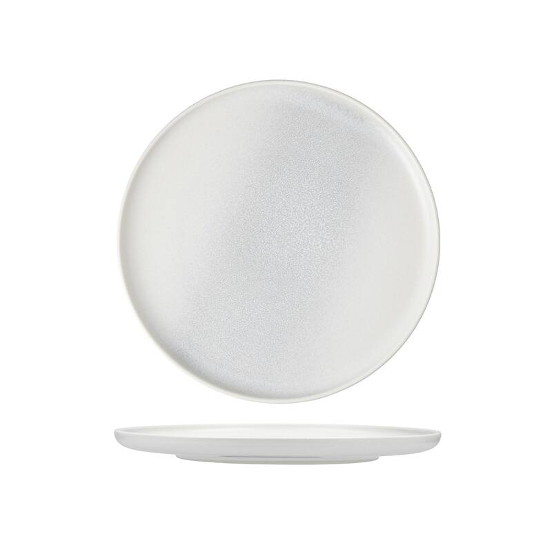 Cloud Terre Iceland Stoneware, 10.75" Dinner Plate (Set of 4) - 10.75" Dinner Plate - Thermal White - 4 Piece