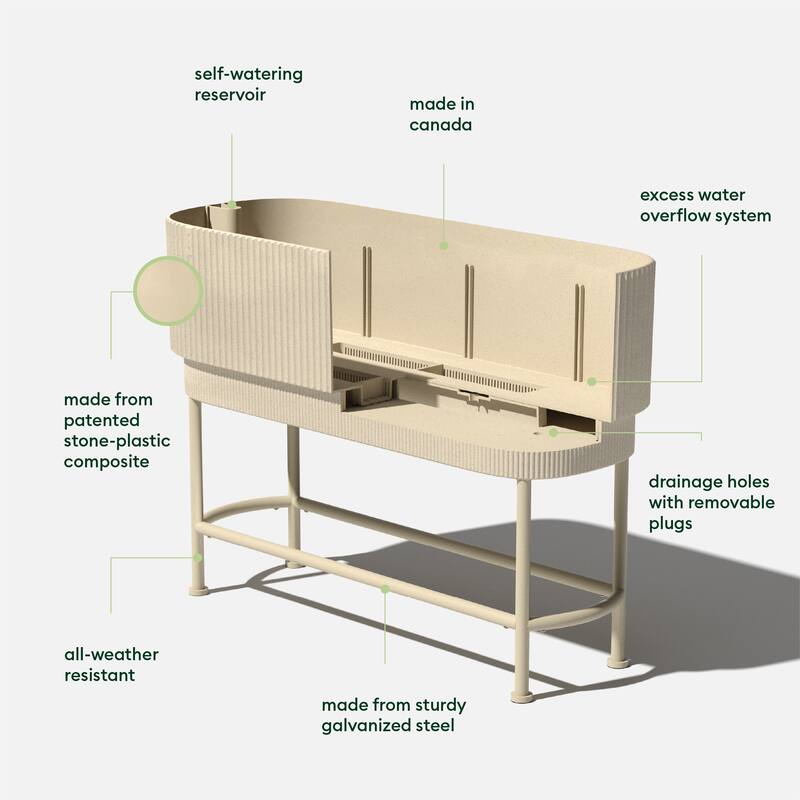Veradek Demi Series Raised Garden Bed Planter 42" Planter