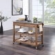 preview thumbnail 2 of 23, Firebranch Wire-brush Kitchen Cart