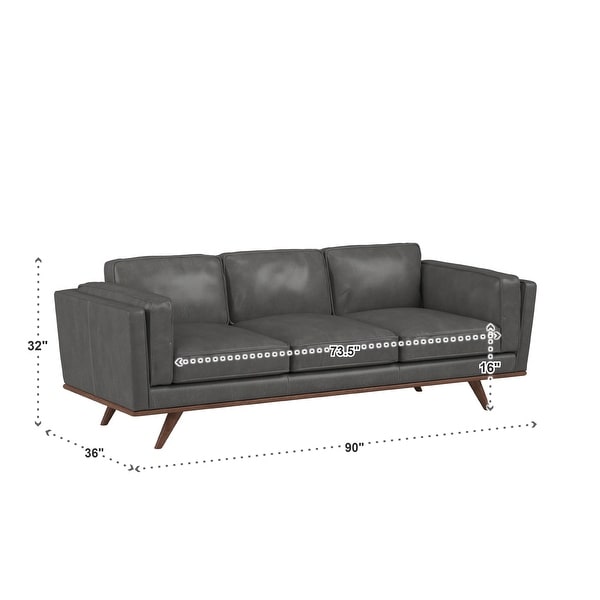 Gianella Oxford All Leather Sofa by iNSPIRE Q Modern On Sale Bed Bath Beyond 28963911