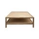 preview thumbnail 2 of 4, Rohan 42-Inch Square Mango Hardwood Coffee Table with Shelf