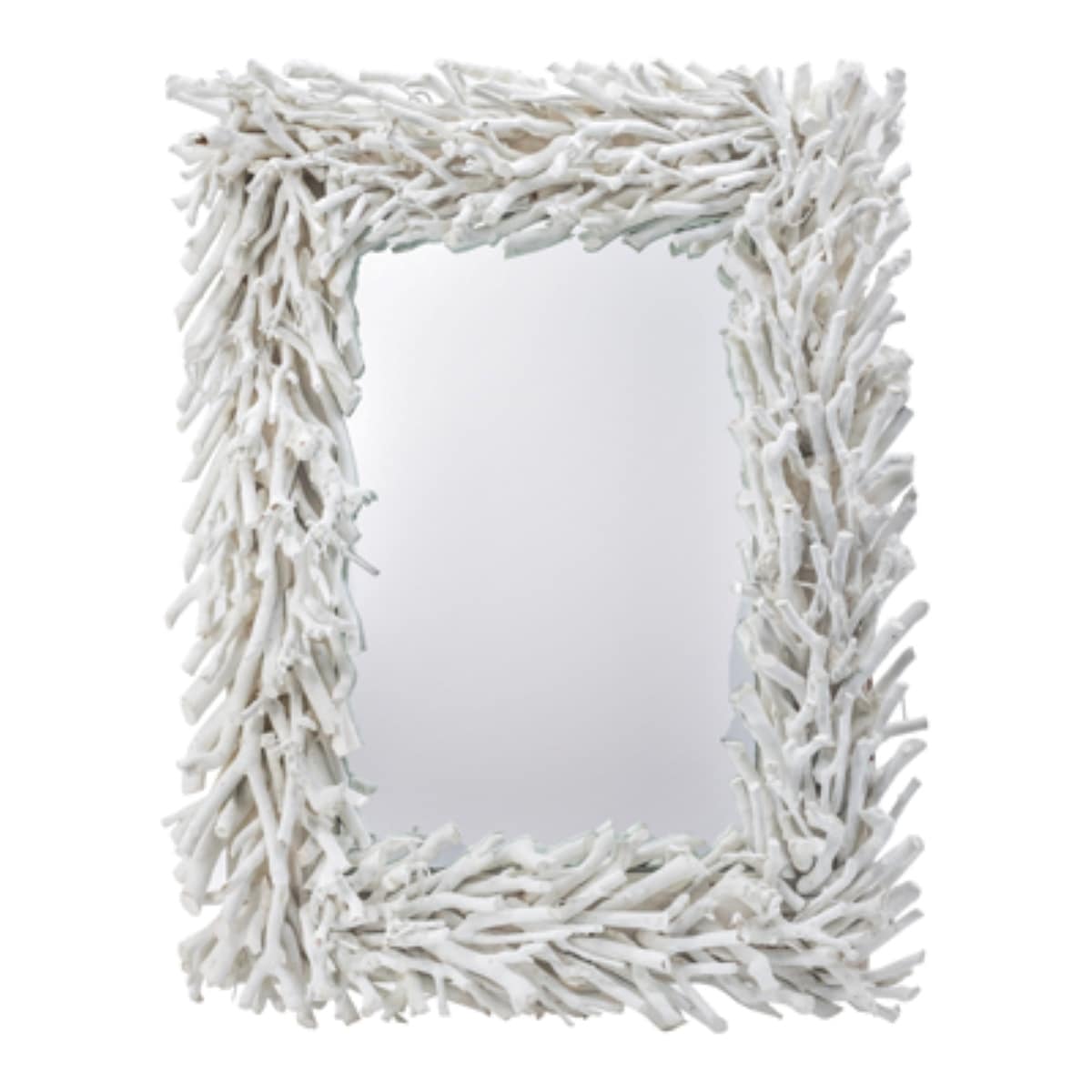 Rectangular Wall Mirror - 29" - White