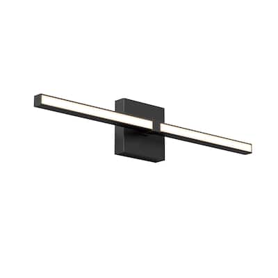 Artika Convertible Pro Modern Vanity Light Fixture, Matte Black