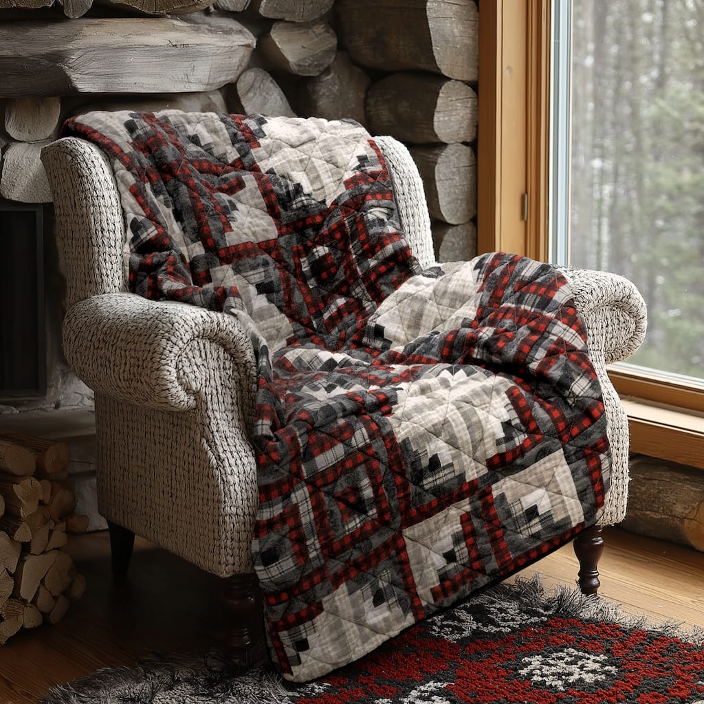 Donna Sharp Log Cabin Star Cotton Throw