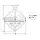 preview thumbnail 2 of 3, Beaumont 14-in W Gray and Natural Rope Farmhouse Cage Ceiling Light - 14-in. W x 17.25-in. H x 14-in. D
