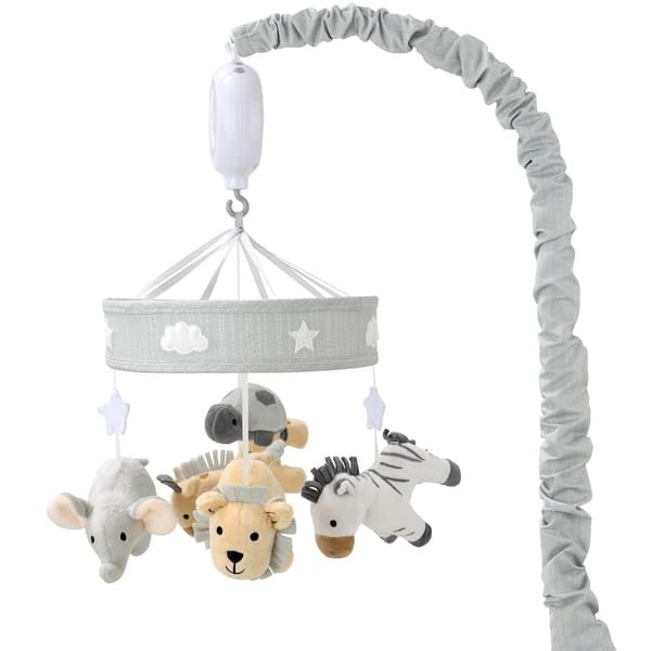 slide 1 of 1, The Peanutshell Jungle Safari Musical Crib Mobile for Baby Boys and Girls, Multicolored - Multi
