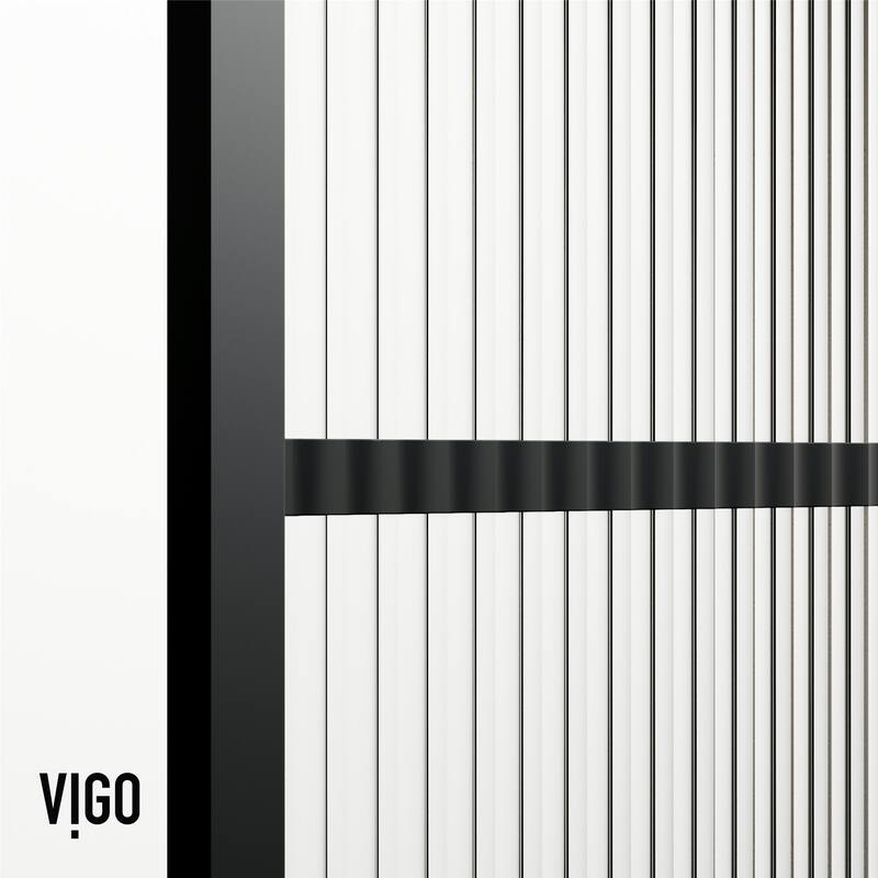 Vigo VG6090FL3462 Divide 62" High x 34" Wide Shower Screen Framed Tub