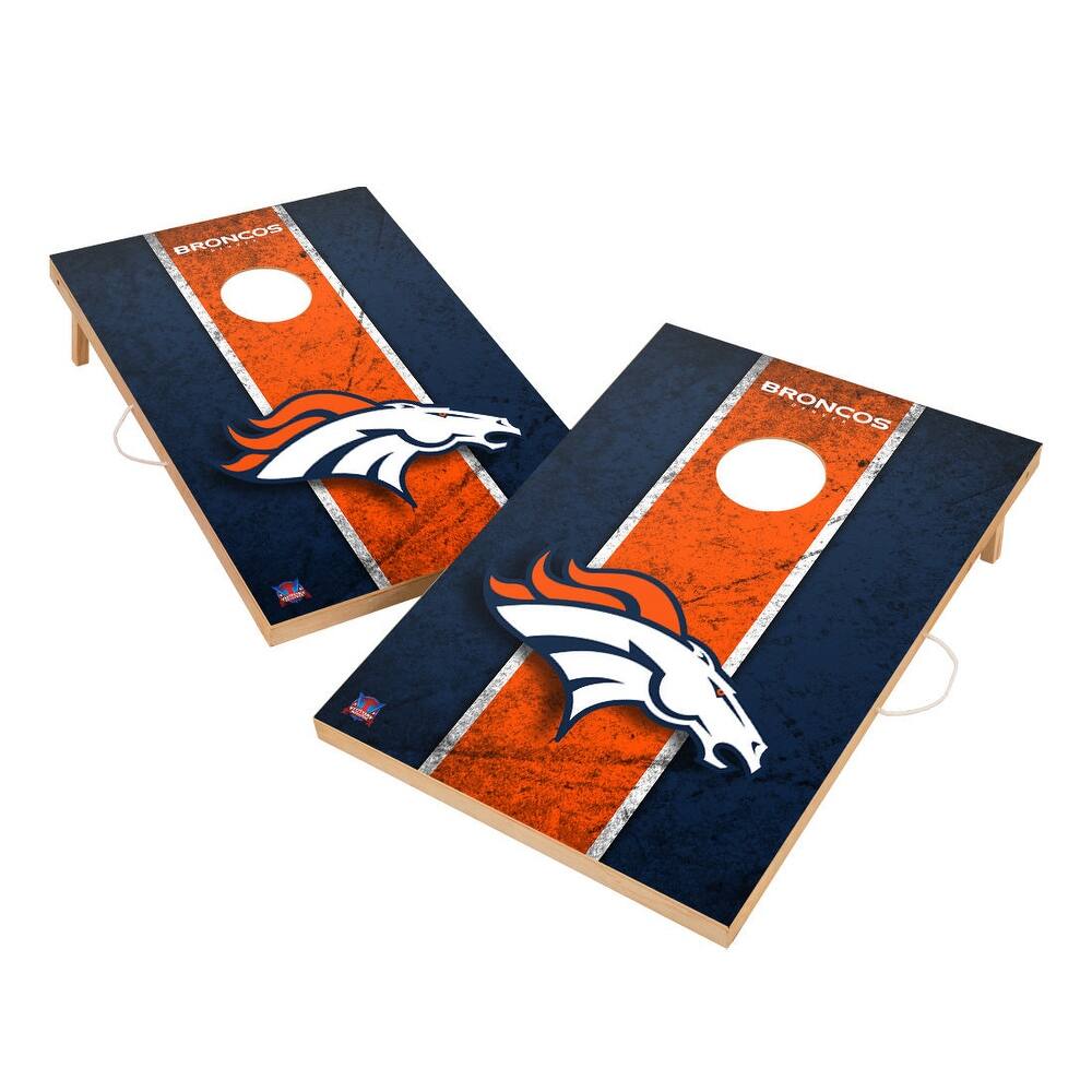 Vintage Denver Broncos NFL Regulation 2x4 Cornhole Set