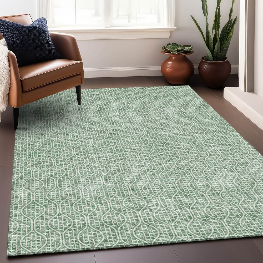 Premium Washable Super Soft Modern Teardrop Mayfield Rug