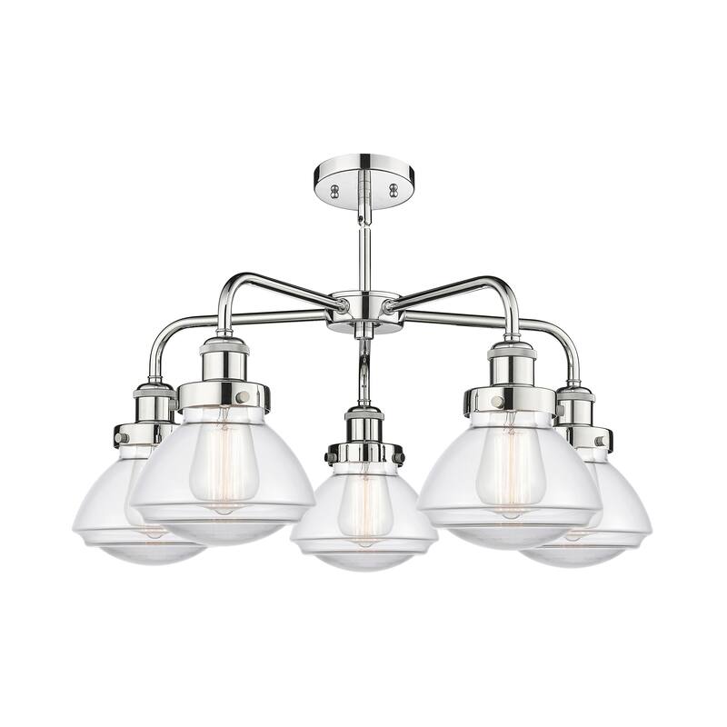 Innovations Lighting Olean - 5 Light 25" Stem Hung Chandelier
