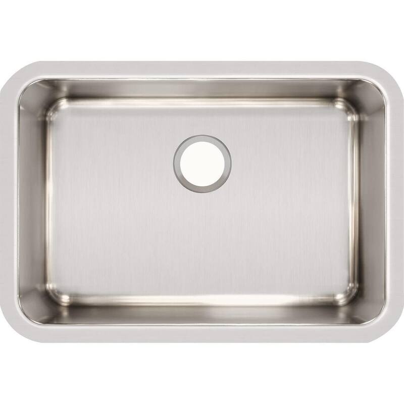 Elkay Lustertone 26-1/2" Undermount Single Basin Stainless Steel