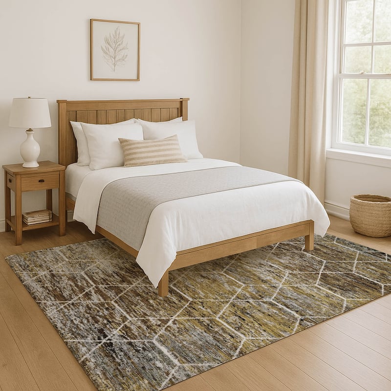 Premium Washable Super Soft Geo Abstract Mayfield Rug