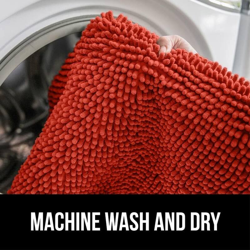 Thick Soft Absorbent Chenille, Rubber Backing