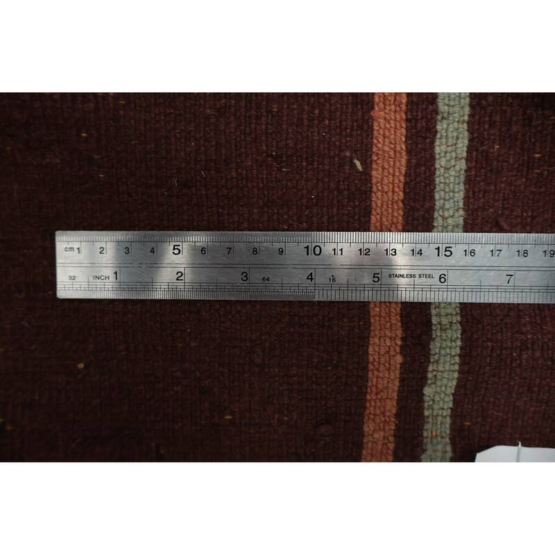 Hand Knotted Oriental 100% Wool Carpet Traditional Floral Brown Art Deco Area Rug - 11' 7'' X 9' 3''