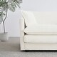 preview thumbnail 2 of 5, Modern Chenille Single Sofa Chair with Ottoman