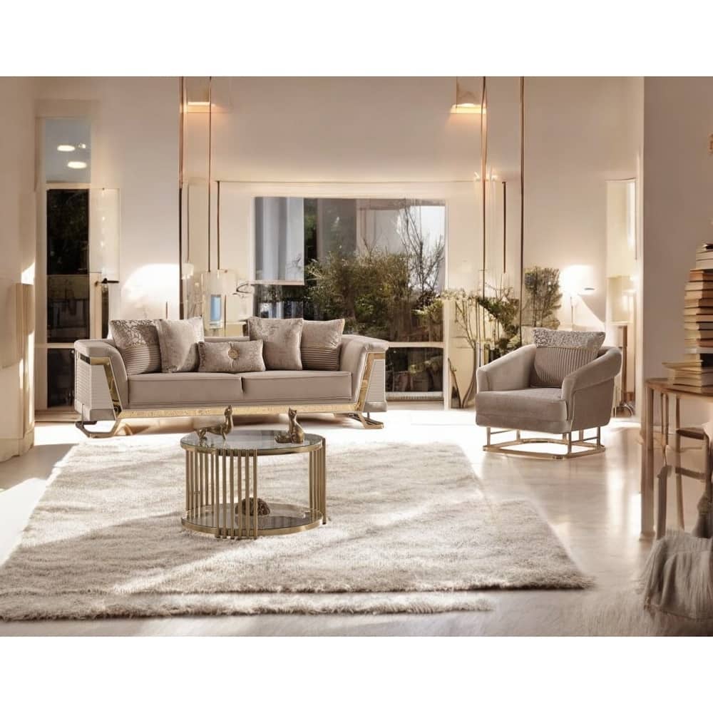 EverPure 2 Pieces Living Room Sets 1 Sofa 1 Chair