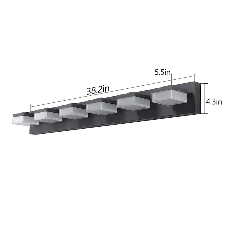 Modern 6-Light LED Vanity Mirror Light Fixture For Bathrooms And Makeup Tables