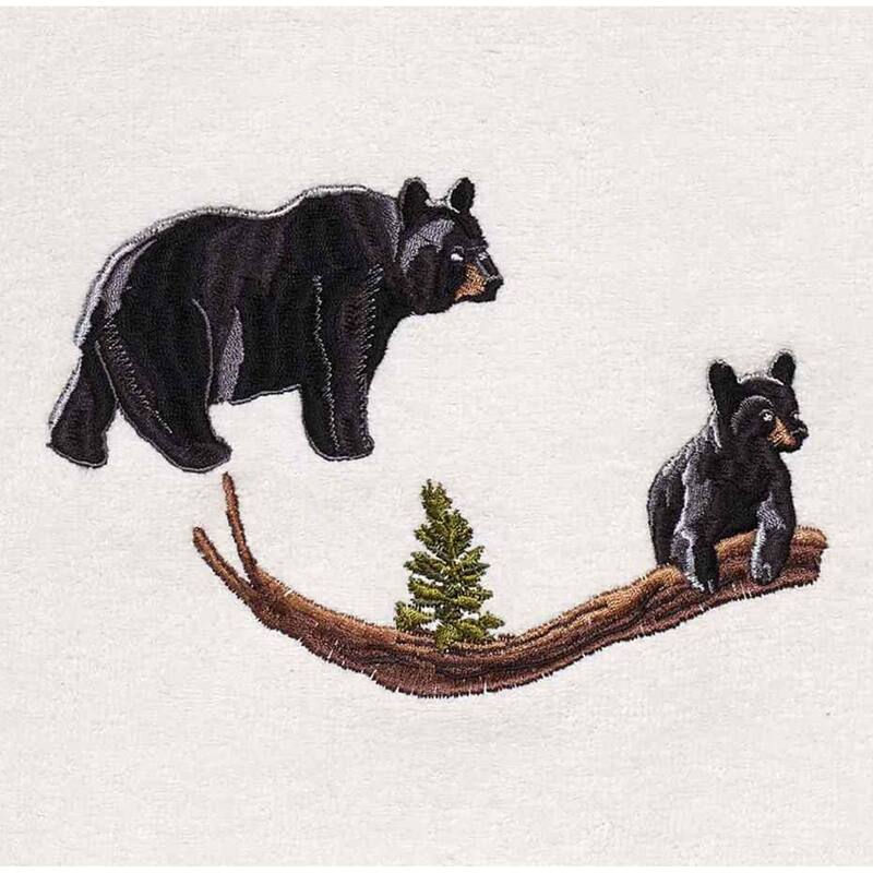 Avanti Linens Black Bear Lodge Emb Bath Towel - Bath Towel