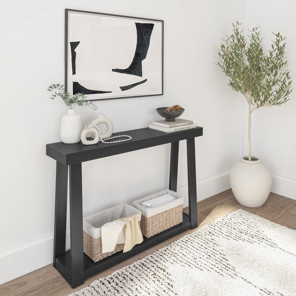 Plank and Beam Classic Console Table with Shelf - 46"