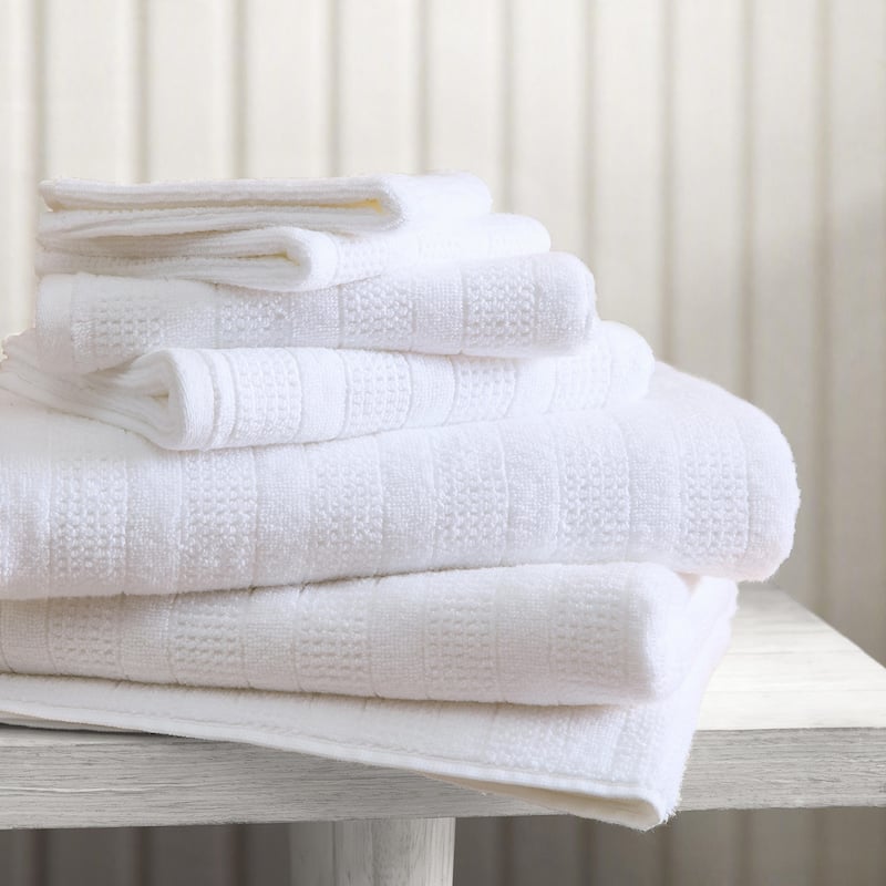 Martha Stewart Bedford Cottage 100% Cotton 6 Piece Towel Sets (Bath Towel/Hand Towel/Washcloth) - 6 Piece