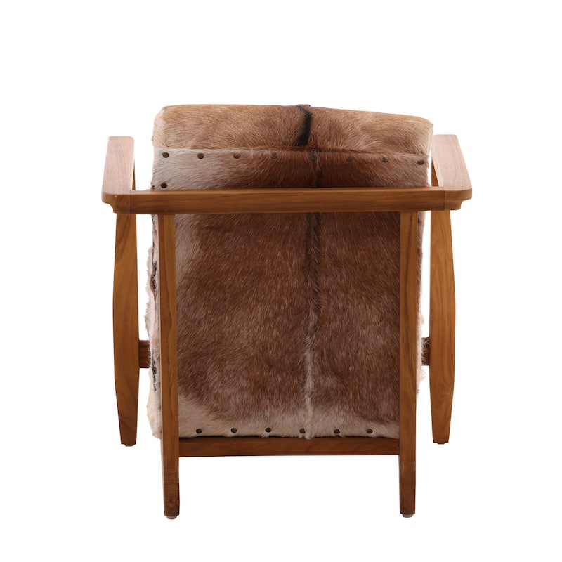 Nicole Teak Upholstered Occasional Chair