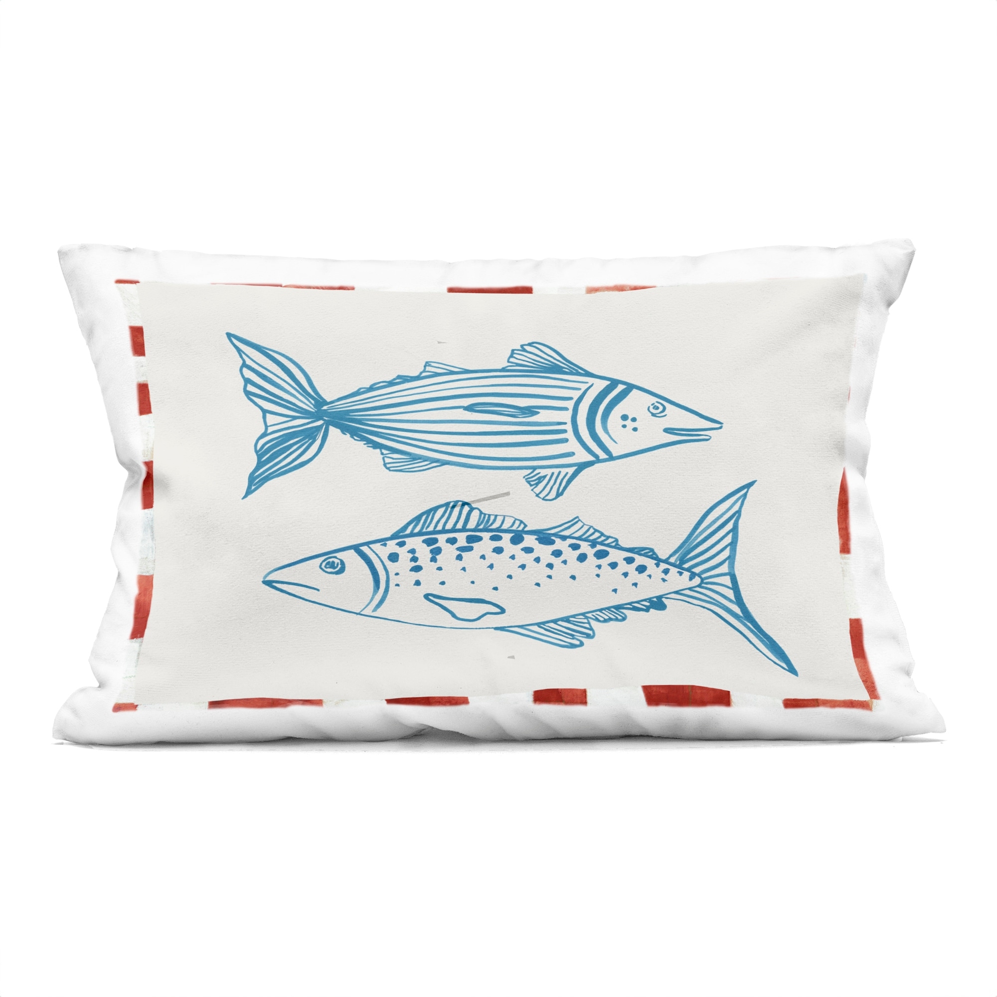 Stupell Ocean Fish Sketch Decorative Printed Throw Pillow Design By Hannah Dawson