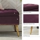 preview thumbnail 28 of 137, HULALA HOME Neptunus Modern 45.5" W Velvet Bedroom Storage Bench for End of Bed with Nailhead Trim